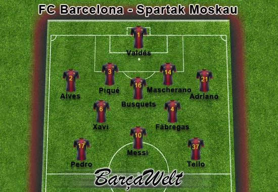 FC Barcelona - Spartak Moskau 19.09.2012