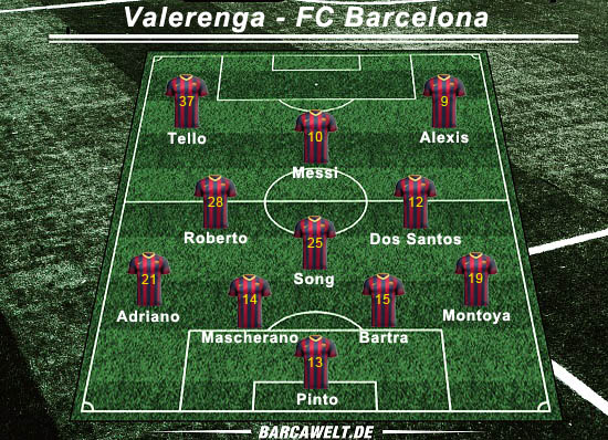 Valerenga - FC Barcelona 27.07.2013