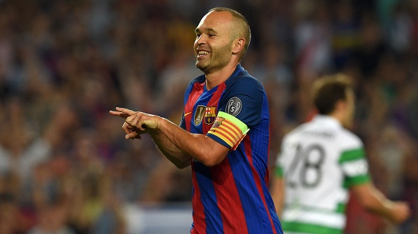 Andres Iniesta jubelt