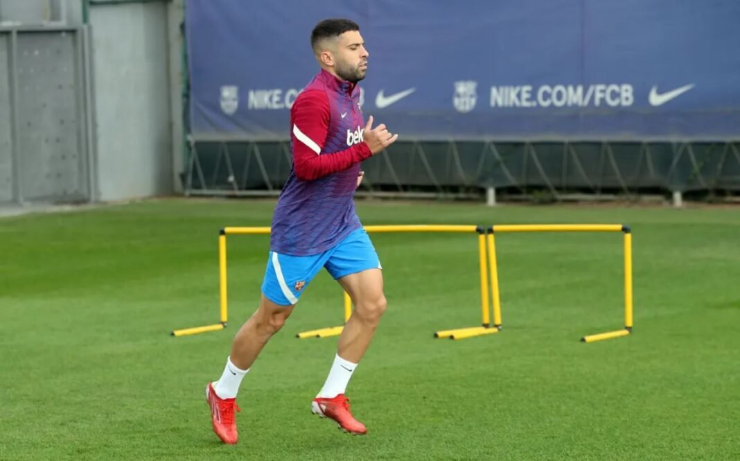 Jordi Alba FC Barcelona Training