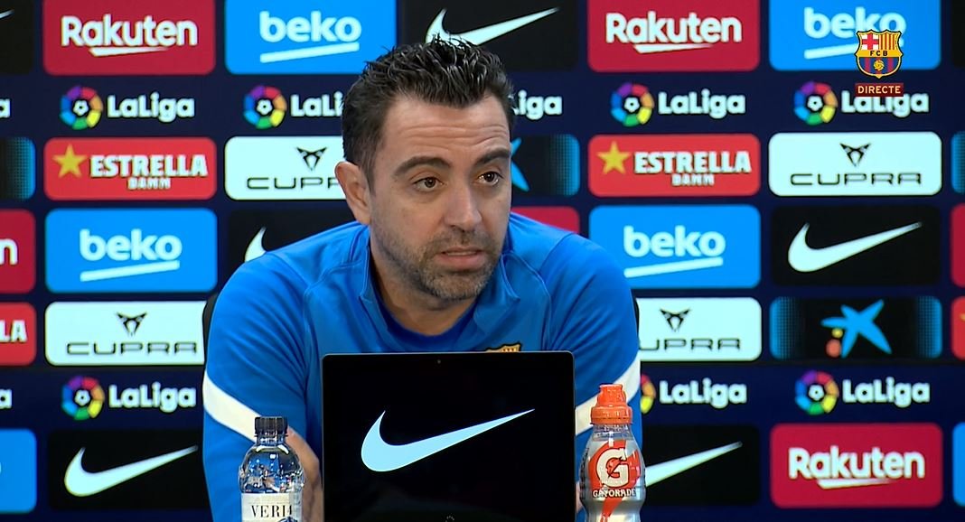 Xavi Press Conference FC Barcelona