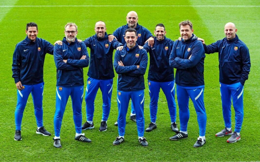 Xavi Coaching Team FC Barcelona, Staff Barça