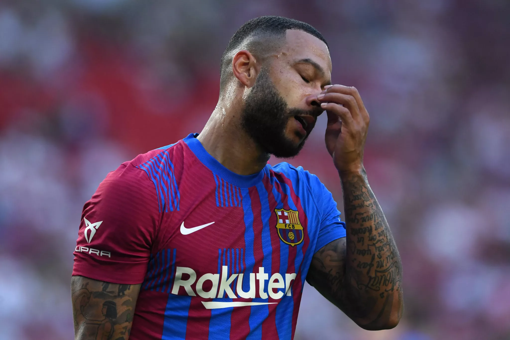 Memphis Depay Enttäuschung FC Barcelona