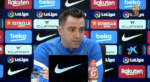 Xavi auf der Pressekonferenz