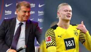 joan laporta erling haaland fc barcelona borussia dortmund