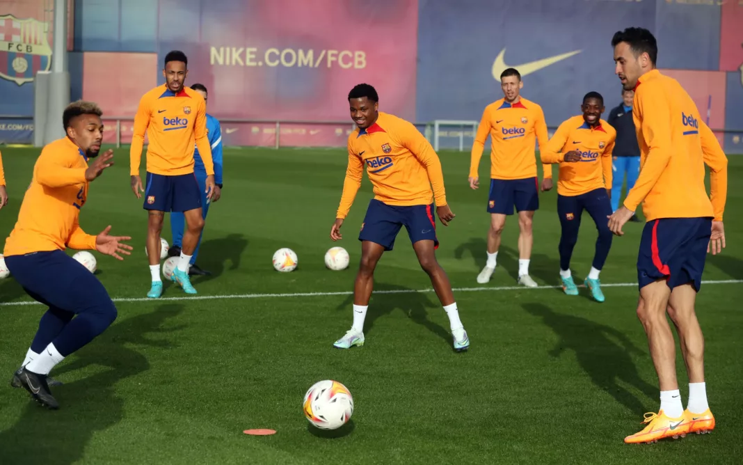 Ansu Fati FC Barcelona Training