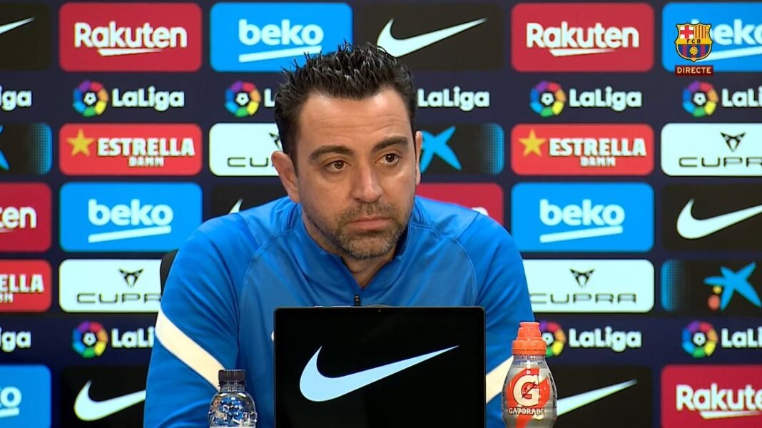 Xavi Hernandez Press Conference FC Barcelona
