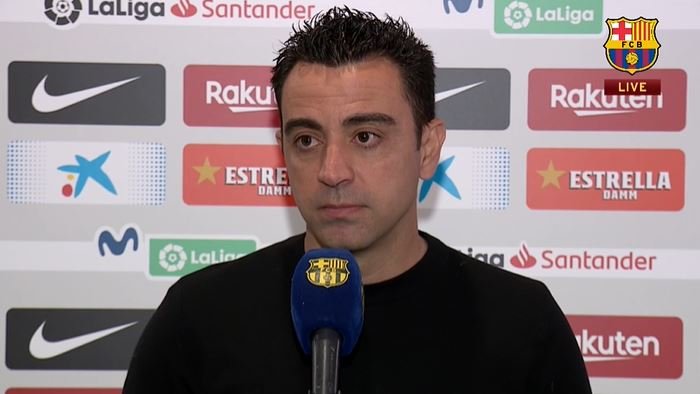 Xavi Press Conference FC Barcelona FC Cadiz