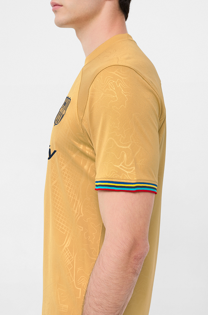 FC Barcelona Away Shirt Auswärtstrikot 2022-23 Gold