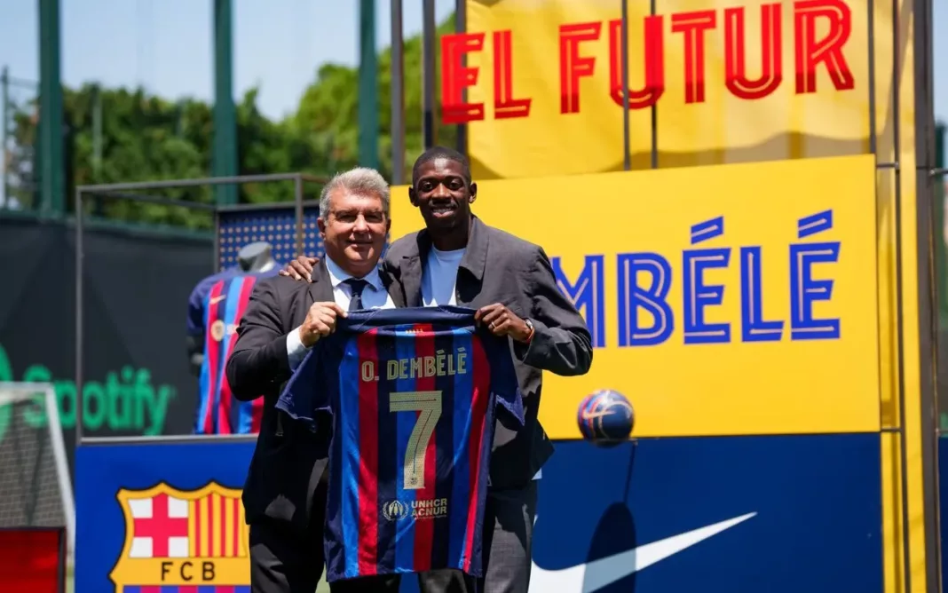 Ousmane Dembele FC Barcelona Joan Laporta Vertragsverlängerung 2024
