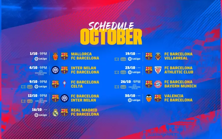 FC Barcelona Kalender Schedule Spielplan