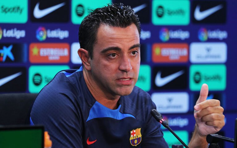 Xavi Hernández FC Barcelona Pressekonferenz