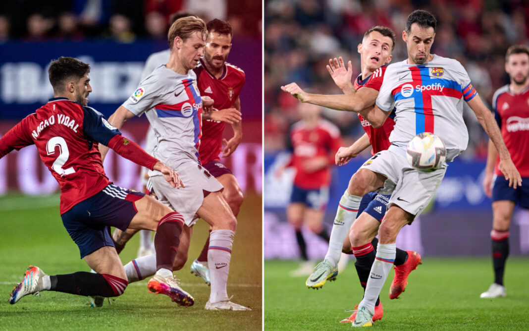 Frenkie de Jong Sergio Busquets FC Barcelona Osasuna