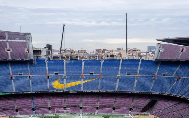 Camp Nou Tribüne Abriss