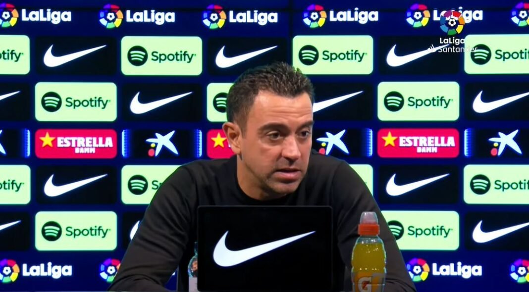 Xavi Hernandez FC Barcelona Pressekonferenz