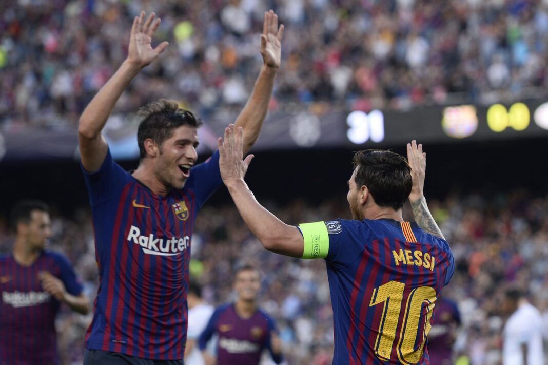 Sergi Roberto FC Barcelona Lionel Messi