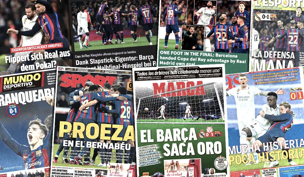 Pressestimmen Real Madrid FC Barcelona Clásico Copa del Rey