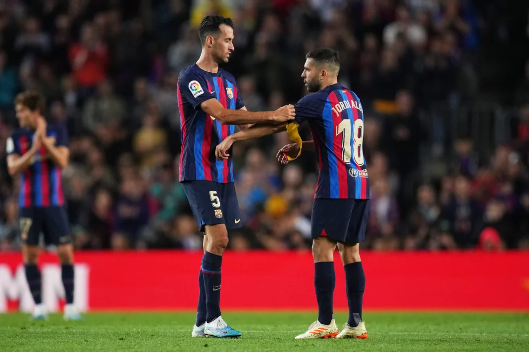 Jordi Alba Sergio Busquets FC Barcelona