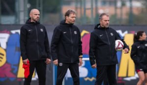 FC Barcelona Heiko Westermann Co Trainer Hansi Flick