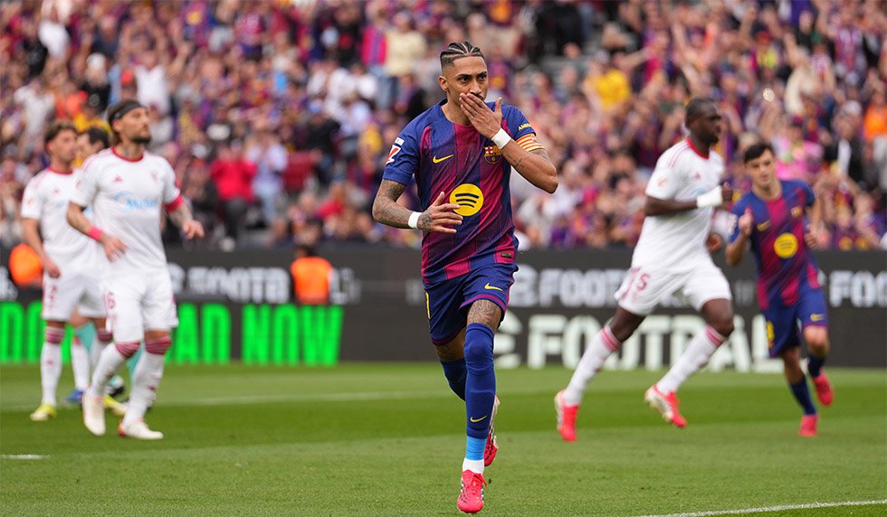 Barça-Stars kreuzen den Sieg an: Raphinha-Dreierpack bei 5:2 gegen ...